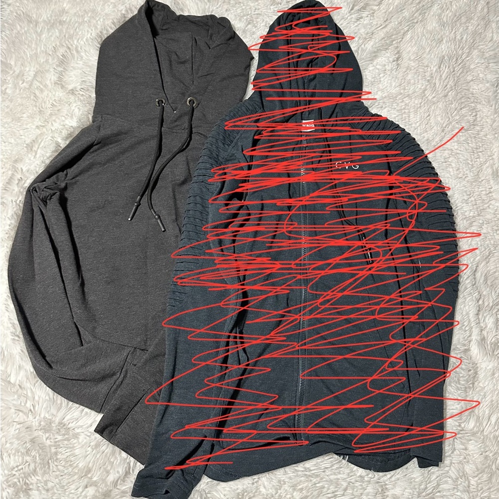 CVG Charcoal Gray Cream of the Crop Hoodie EUC S